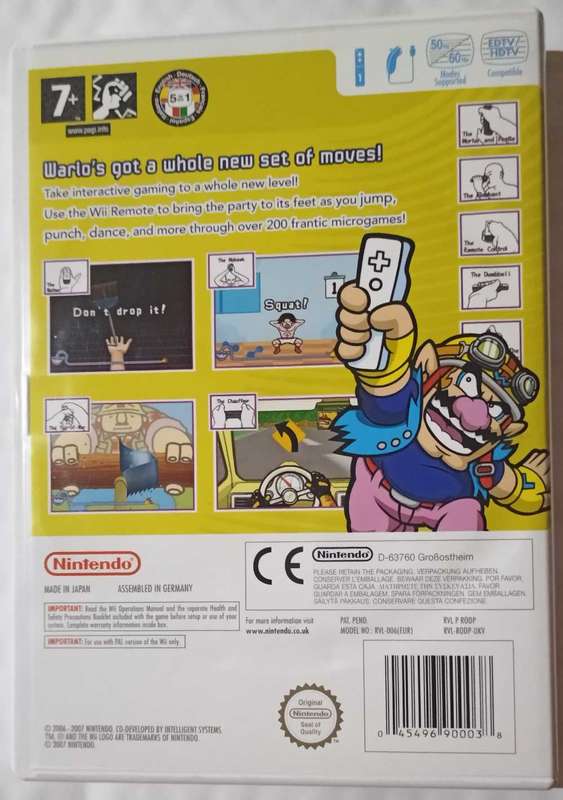 Wario Ware Smooth Moves for Nintendo Wii (PAL, CIB)