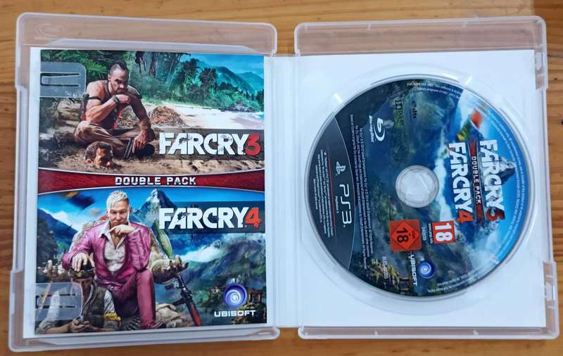 Farcry 3 + Farcry 4 Double Pack for PS3 (CIB)