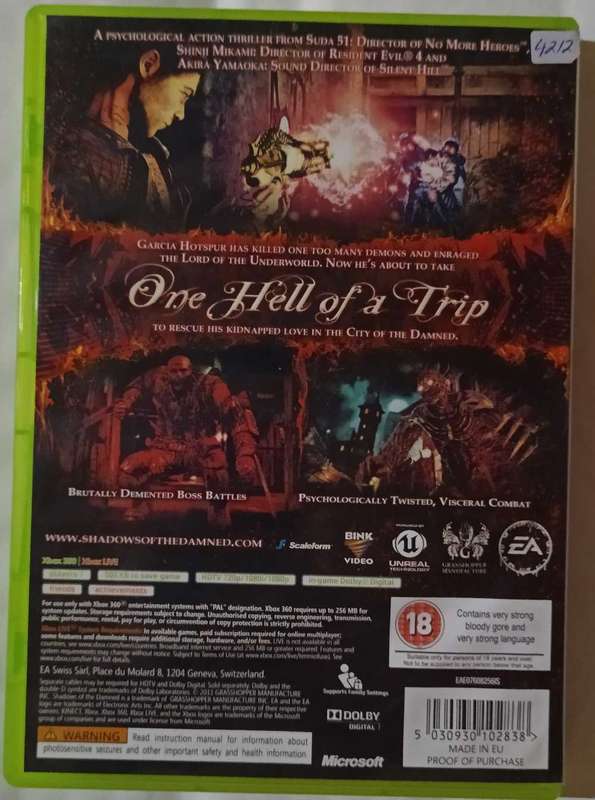 Shadows of the Damned for Xbox 360