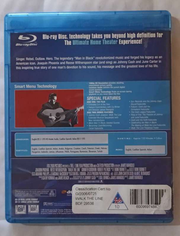 Walk the Line on Blu-ray (2 X Discs)