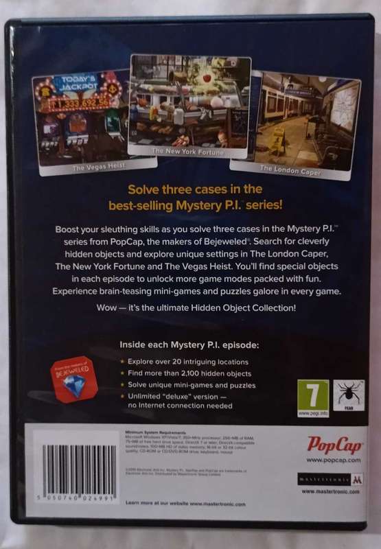 Hidden object collection - Mystery P.I. (3 full games)