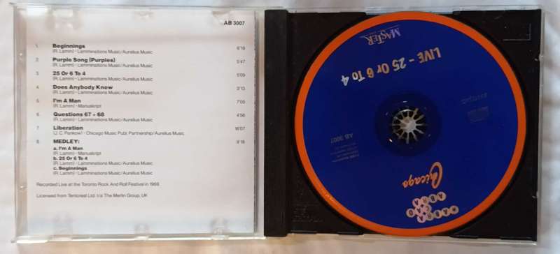 Chicago Live 25 or 6 to 4 CD
