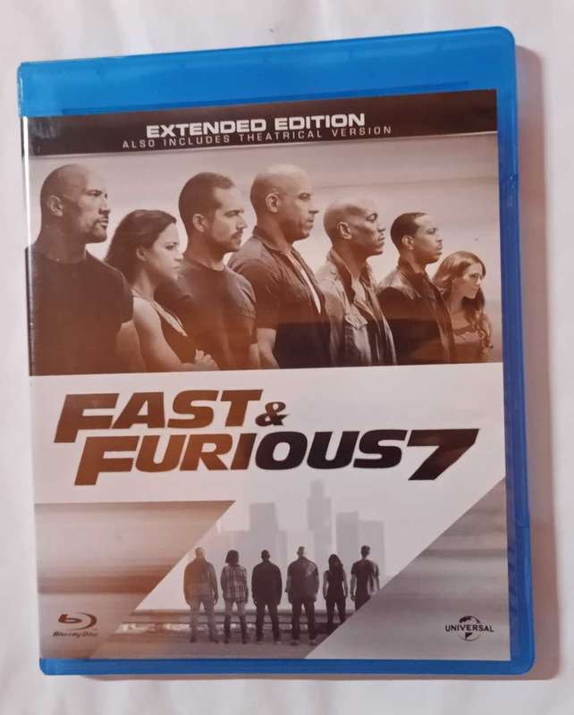 Fast and Furious 5, 6 and 7 on Blu-ray