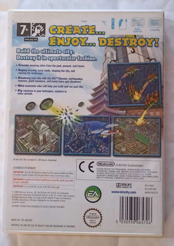 SimCity Creator for Nintendo Wii (PAL, CIB)