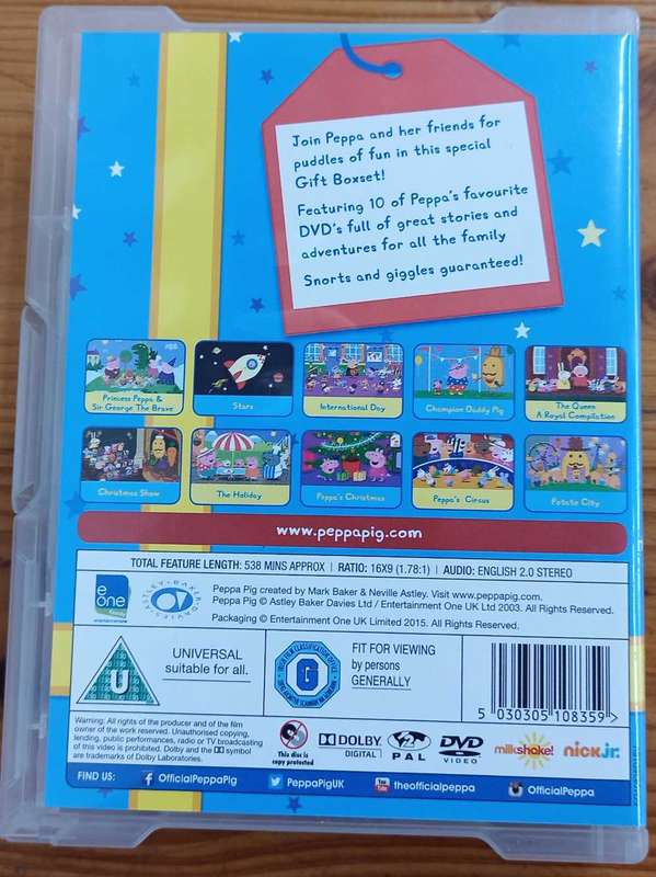 Peppa Pig 10 Disc DVD boxset