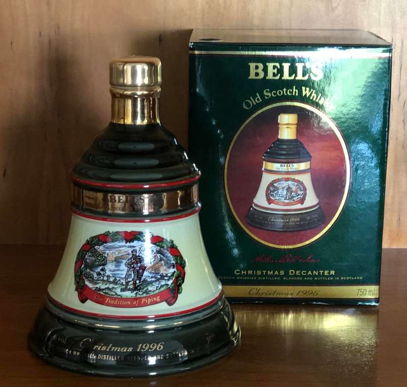 Bells Decanter Christmas 1996
