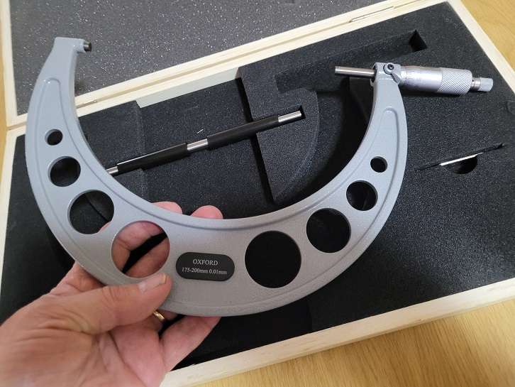 Oxford Micrometer Screw in wooden box