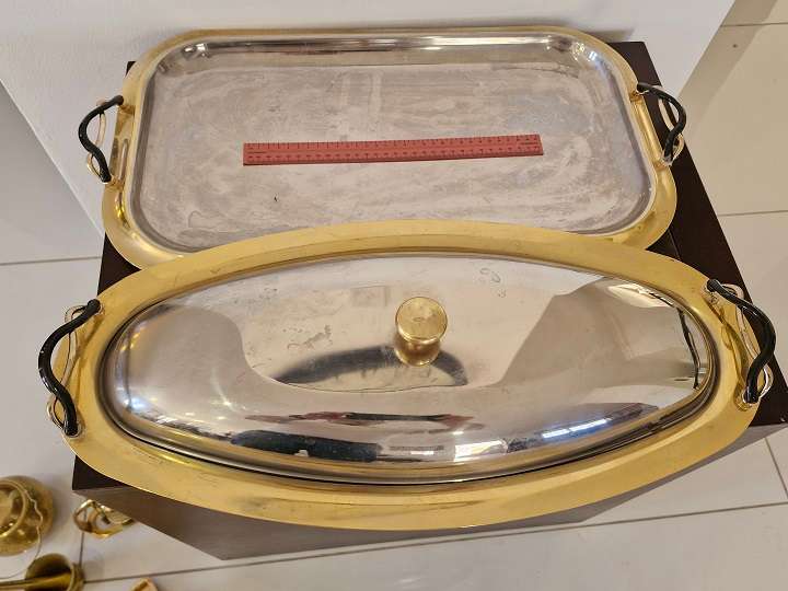 Italian made Cameo Royal 24ct gold plated tray
