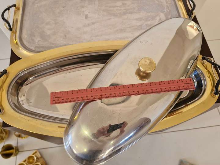 Italian made Cameo Royal 24ct gold plated tray