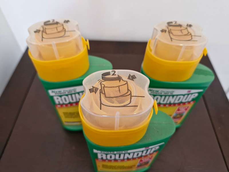 ROUNDUP 280ml weed killer/herbicide concentrate ! Unopened ! Lot of 3 !
