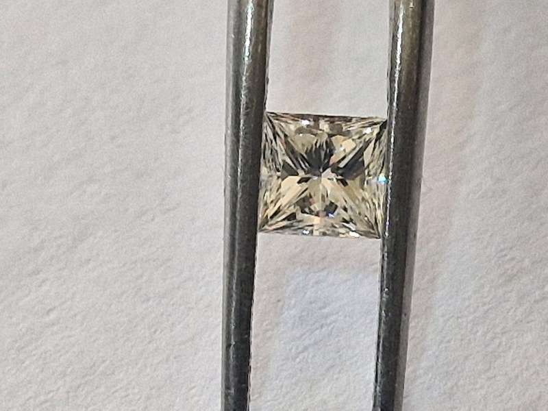 Natural, Certified 0.56ct Princess Cut Diamond
