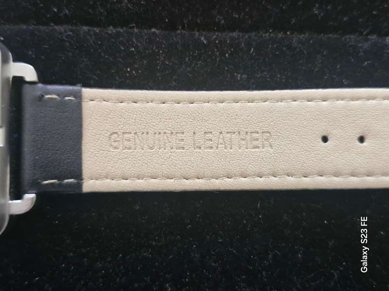 Hermes man's watch with leather strap