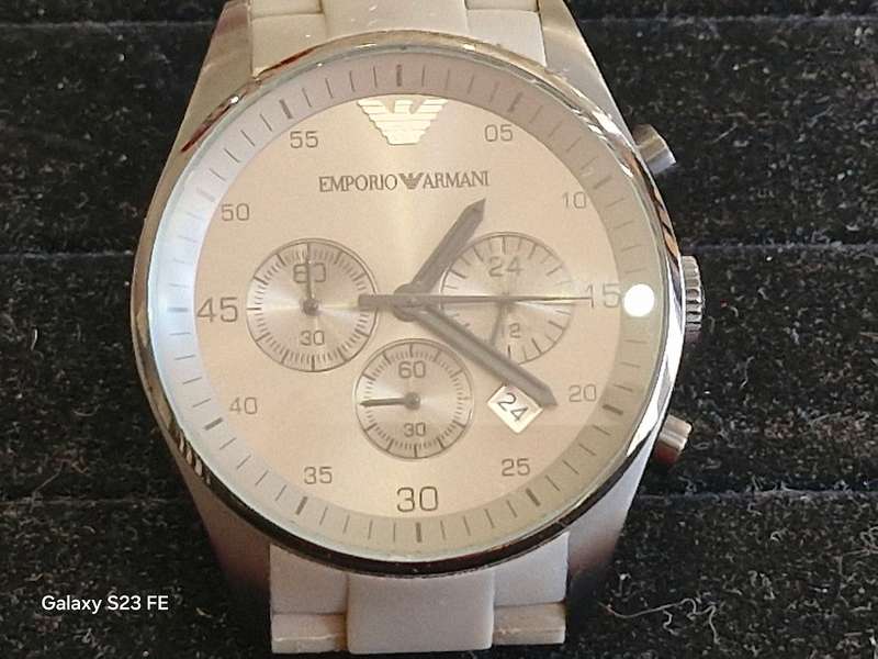 Bargain ! Quality Emporio Armani Mans Chronograph in good condition !