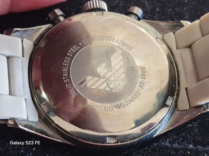 Bargain ! Quality Emporio Armani Mans Chronograph in good condition !