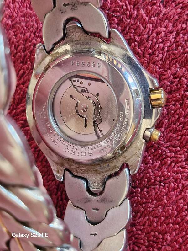Vintage SEIKO SQ100 Kinetic Mans Watch in good working condition !