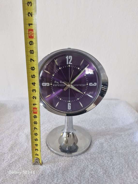 Rare Find in this condition ! Stunning Vintage Westclox Repeater footed alarm clock ! Working 100% !
