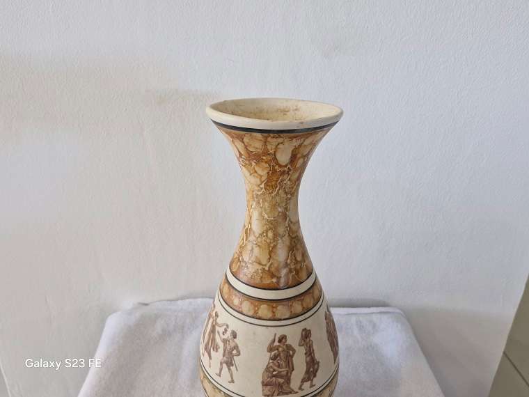 Beautiful ROMANO numbered vase ! Greek mythology motive !