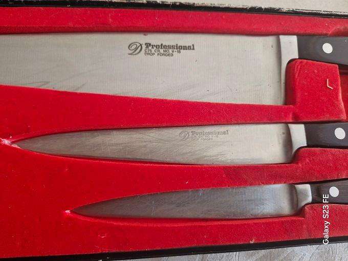 Bargain ! Superb Vintage D Professional Japanese High Carbon Chefs Knive set !!