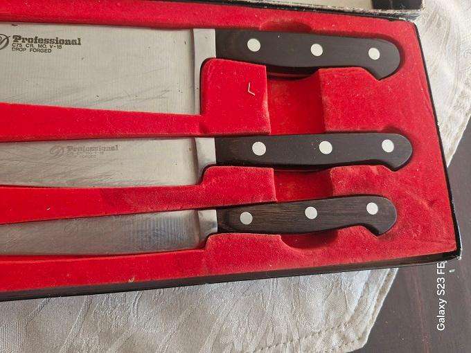 Bargain ! Superb Vintage D Professional Japanese High Carbon Chefs Knive set !!