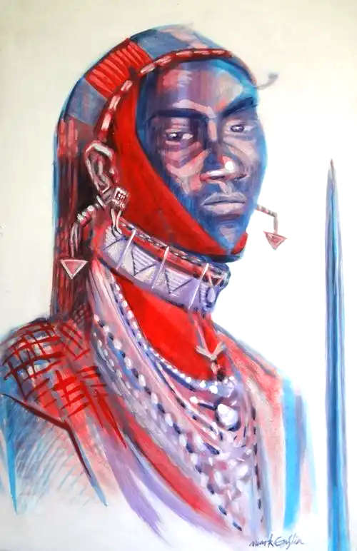 mark enslin - maasai painting