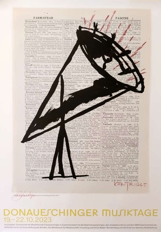 william kentridge donaueschinger musiktage poster