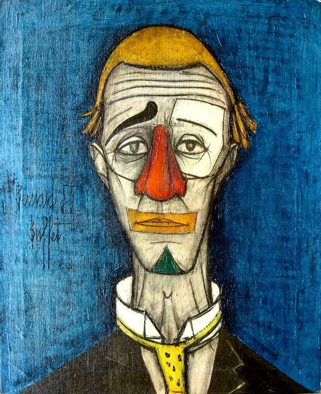 Bernard Buffet tete de clown