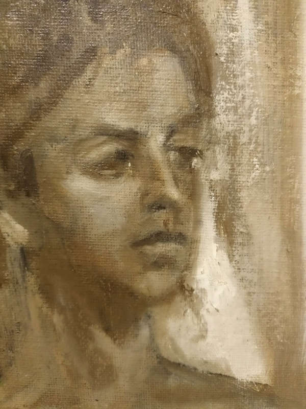 Gavin Calf nude study oil painting