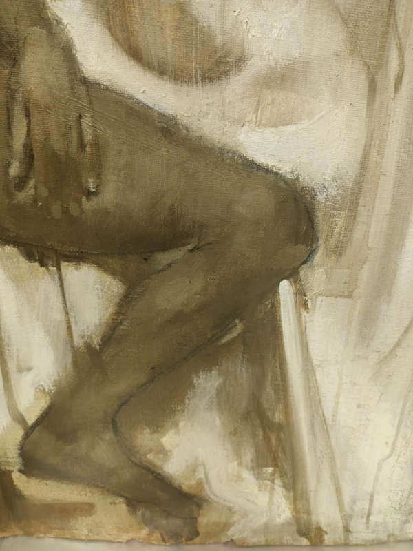 Gavin Calf nude study oil painting
