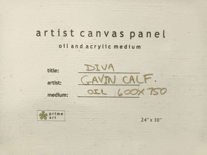 Gavin Calf nude study oil painting
