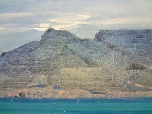 mark enslin oil painting -  table mountain