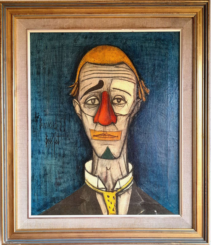 Bernard Buffet tete de clown