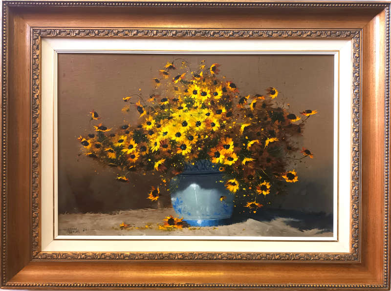 hennie griesel - floral oil painting
