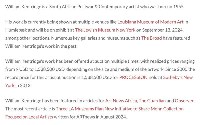 william kentridge - zeitz mocaa museum 2019 exhibition poster