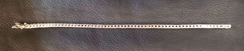 10ct white gold 62 pcs natural diamond tennis bracelet