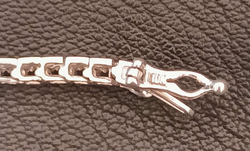10ct white gold 62 pcs natural diamond tennis bracelet