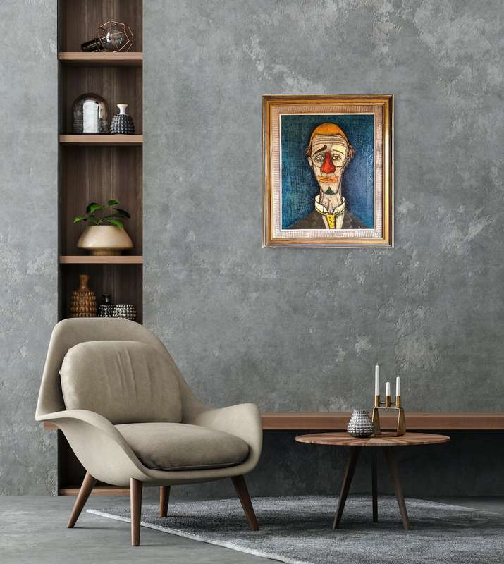 Bernard Buffet tete de clown