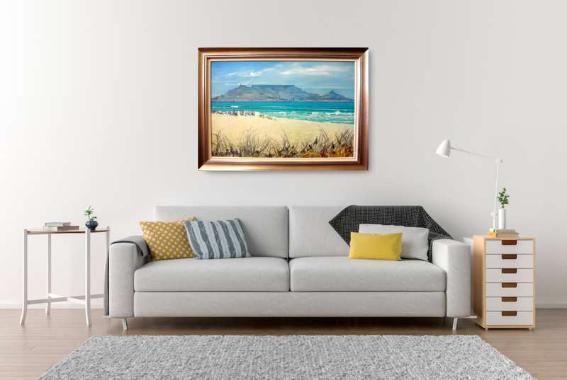 mark enslin oil painting -  table mountain