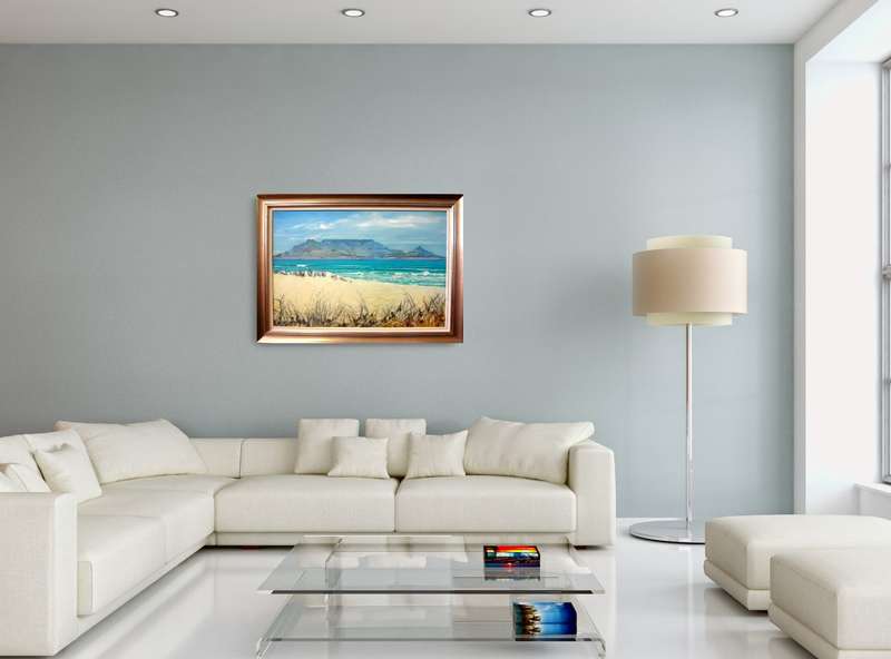 mark enslin oil painting -  table mountain