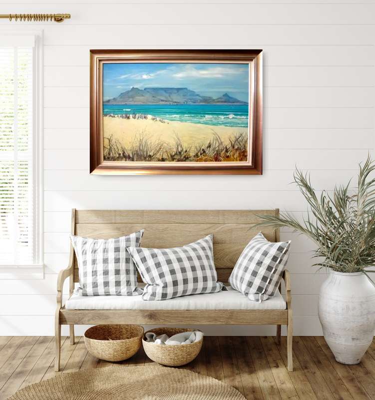 mark enslin oil painting -  table mountain