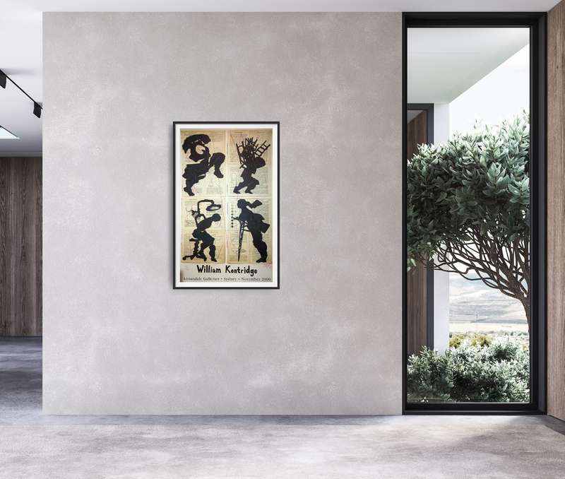 william kentridge - Annandale Galleries exhibition poster 2000