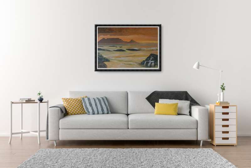 Mark Enslin oil painting  table mountain