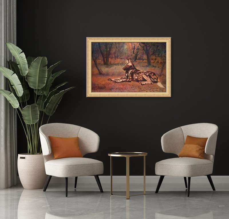 mark enslin oil painting - wild dog