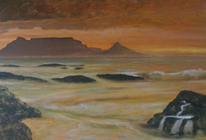 Mark Enslin oil painting  table mountain
