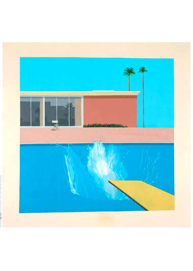 David Hockney - a bigger splash TATE print