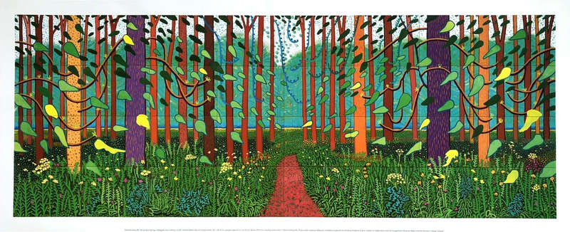 David Hockney - arrival of spring - Royal Academy Of Art print