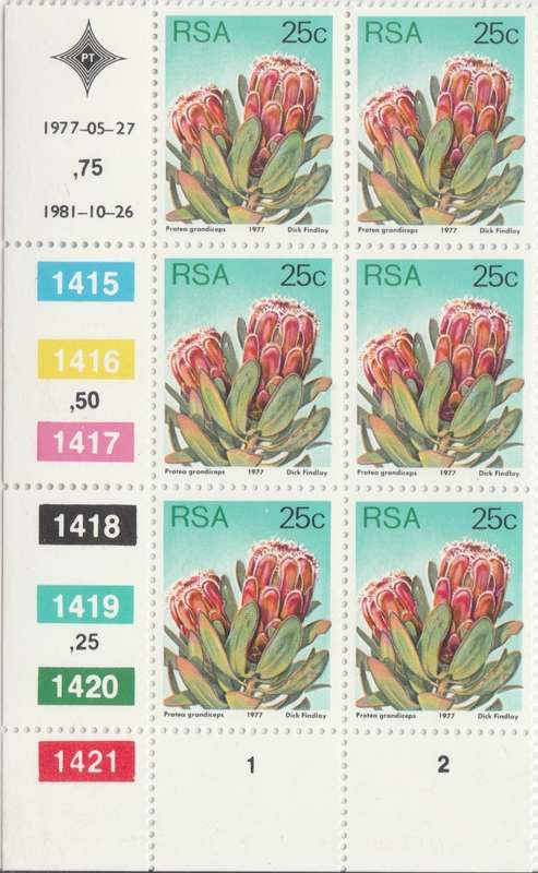 RSA 3rd Definitive Issue SACC 430a x6 (1981-10-26) [SACC R18]