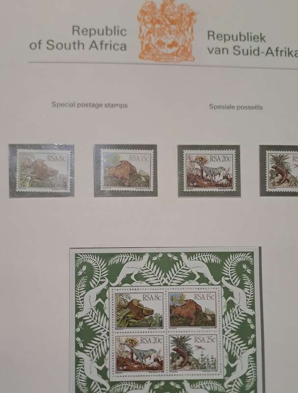 RSA Collection 1977 - 1991 on 45 pre-printed pages, in Blue Ring Back Album. R790.50 SACC Value