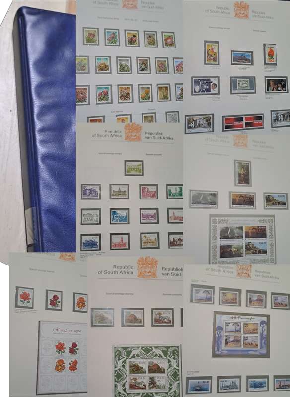 RSA Collection 1977 - 1991 on 45 pre-printed pages, in Blue Ring Back Album. R790.50 SACC Value