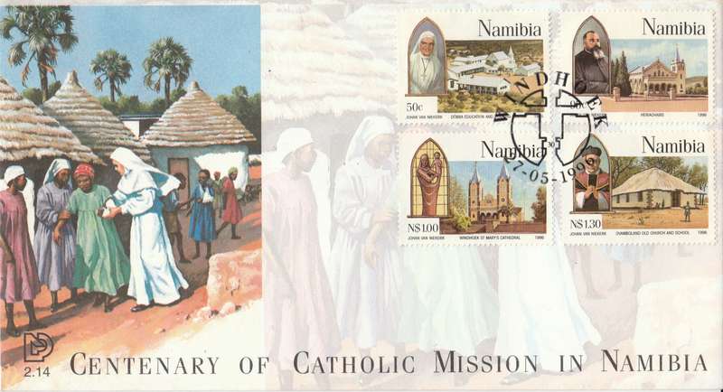 NAM 1996-05-27 Centenary of Catholic Mission in Namibia FDC 2.14 [SACC R8]