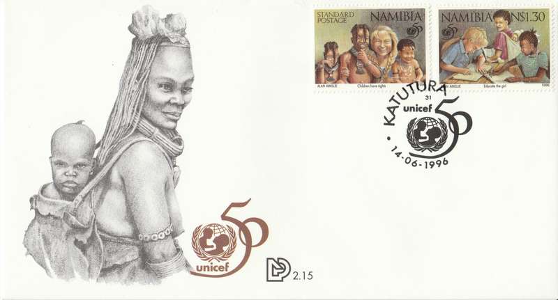 NAM 1996-06-14 50th Anniversary of UNICEF FDC 2.15 [SACC R6]